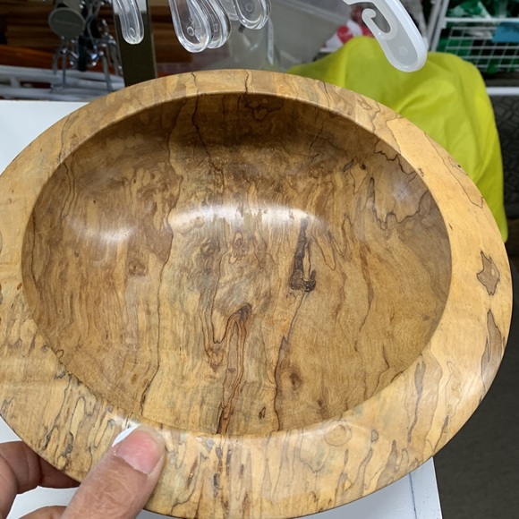 Wood Bowl Bill Haskell Spalted Madrone Wood Artisan Crafted Bowl Unique Gift - Picture 3 of 4